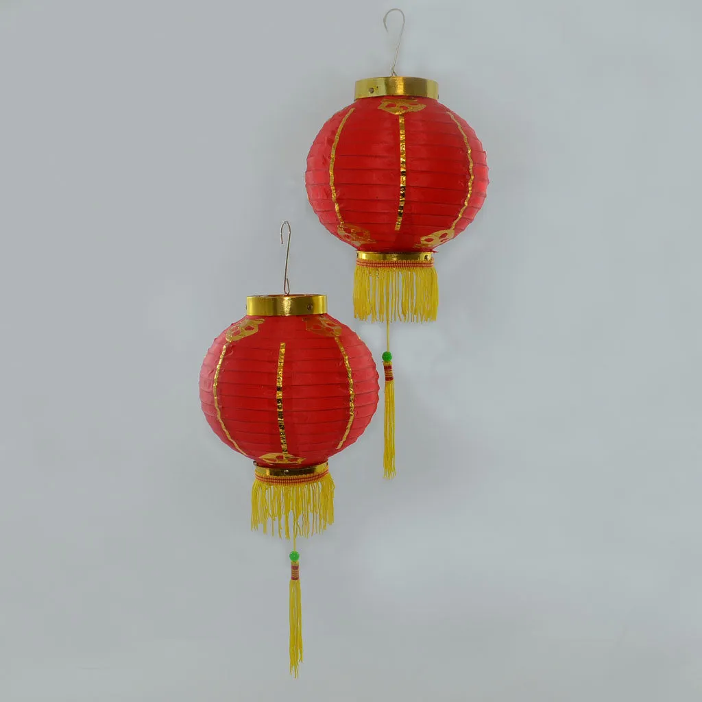 Small Chinese Lanterns (20cm) - pack 2 nylon lanterns