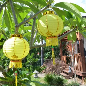 Small Chinese Lanterns (20cm) - pack 2 nylon lanterns