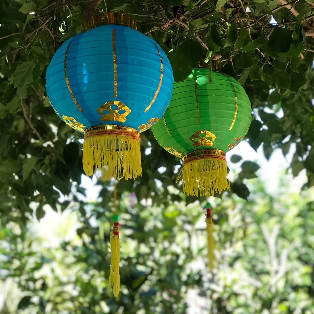 Small Chinese Lanterns (20cm) - pack 2 nylon lanterns