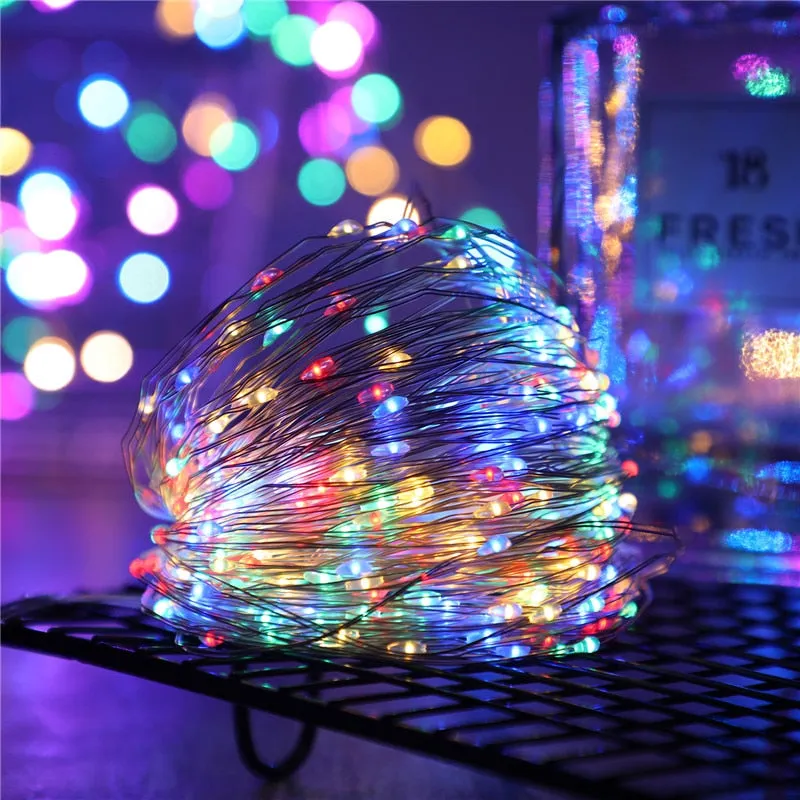 Solar Led Light Outdoor 100/200/300LED Fairy Lights Christmas Lights Street Garland Waterproof Festoon Garden Decoration Garland