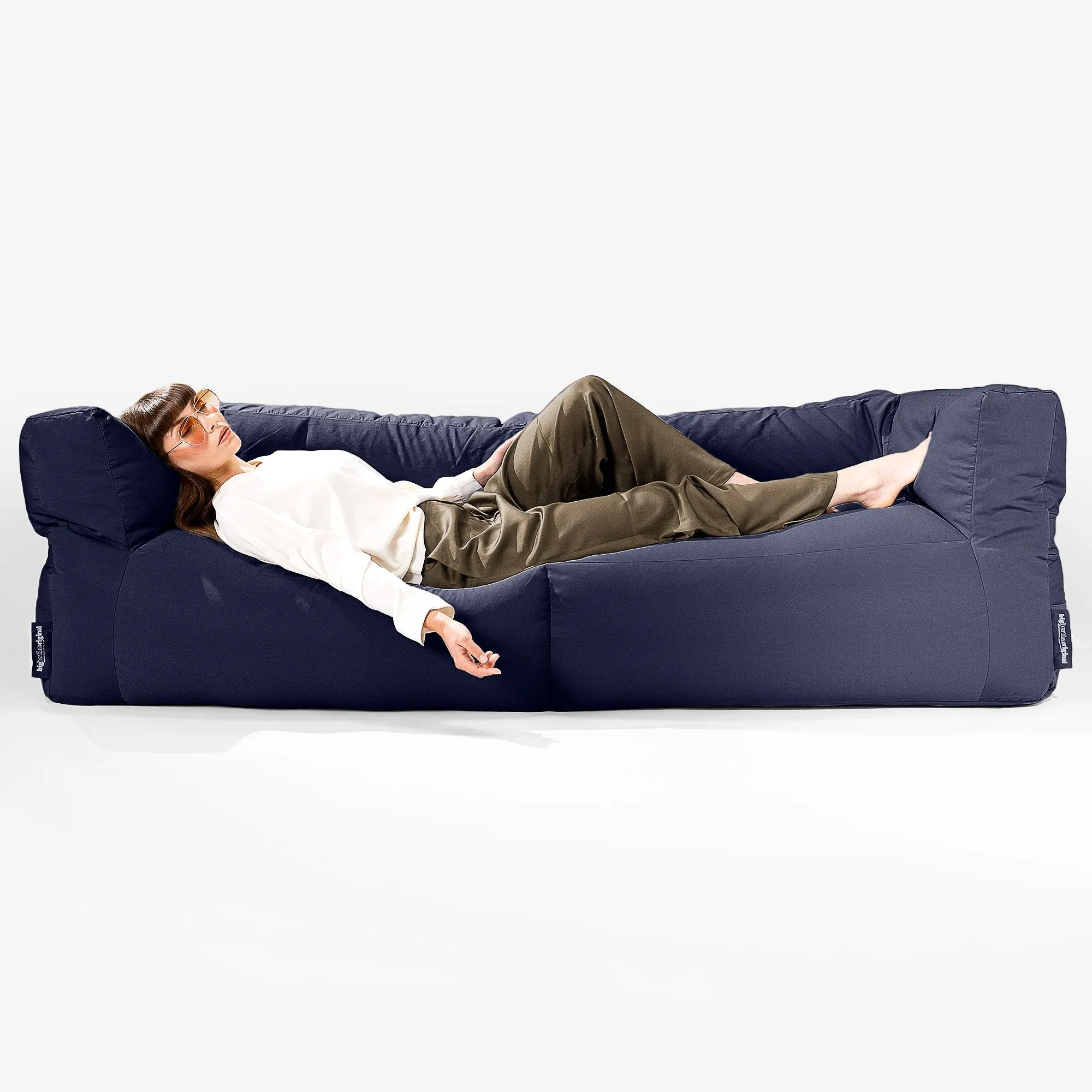 SoleiStorm™ Ultra 2000 h  3 Seater Sofa Outdoor Bean Bag - Olefin Navy