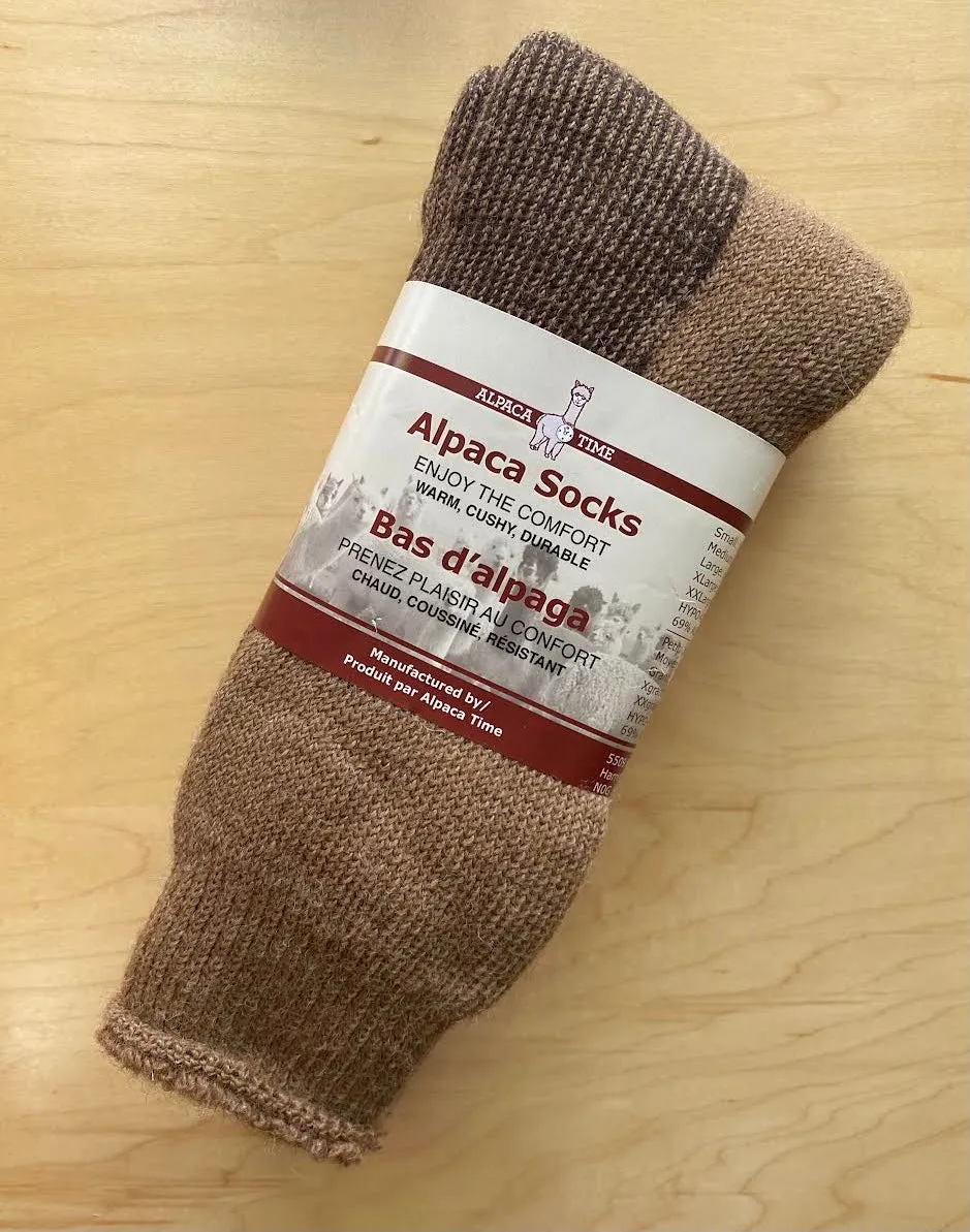 Terry Outdoor Winter Alpaca Wool Socks