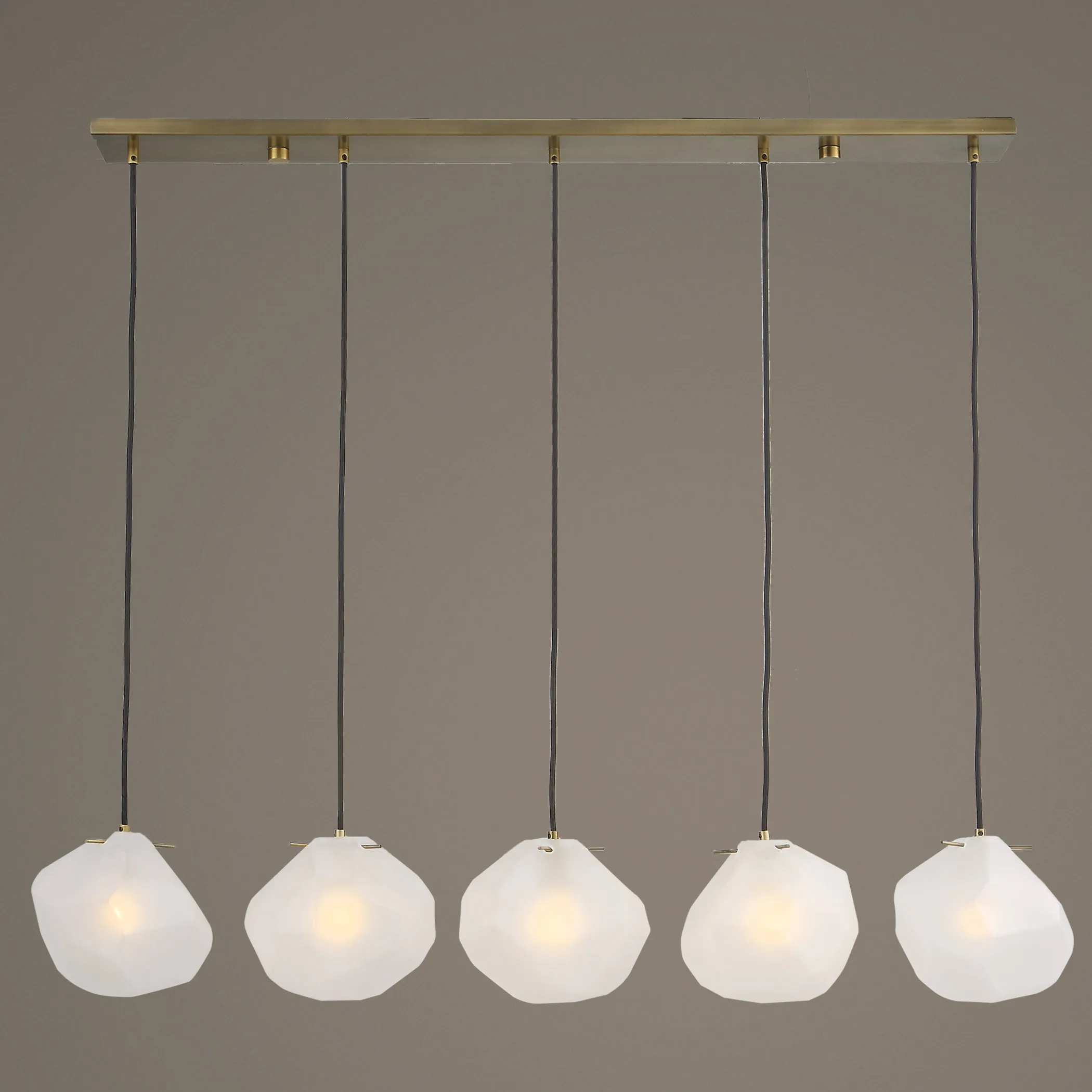 Uttermost Geodesic 5 Light Linear Pendant