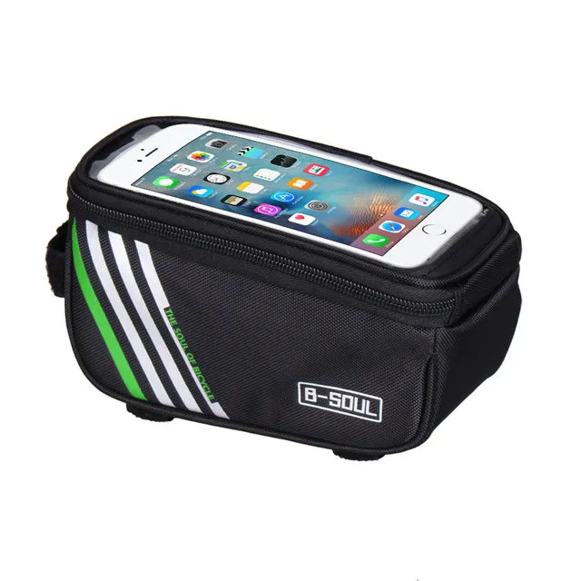 Waterproof Touch Screen Bike Bag Bicycle Frame Front Tube Waterproof Mobile Phone Bag for 5.0 inch Mobile Phone 4 Colors New