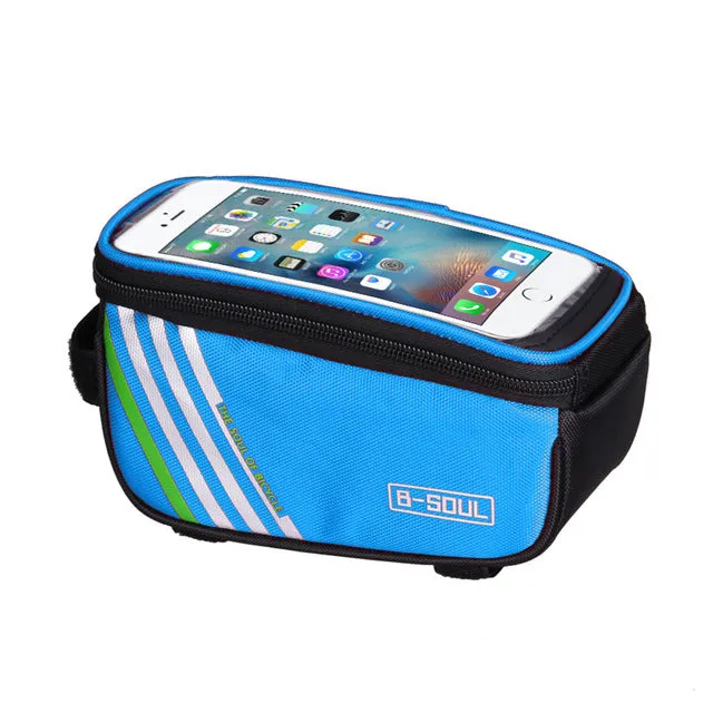 Waterproof Touch Screen Bike Bag Bicycle Frame Front Tube Waterproof Mobile Phone Bag for 5.0 inch Mobile Phone 4 Colors New